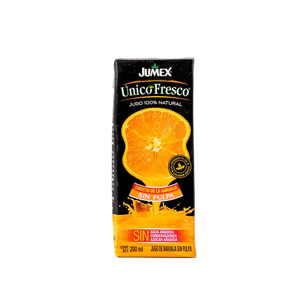 Jugo naranja unico tetrapak 200ml